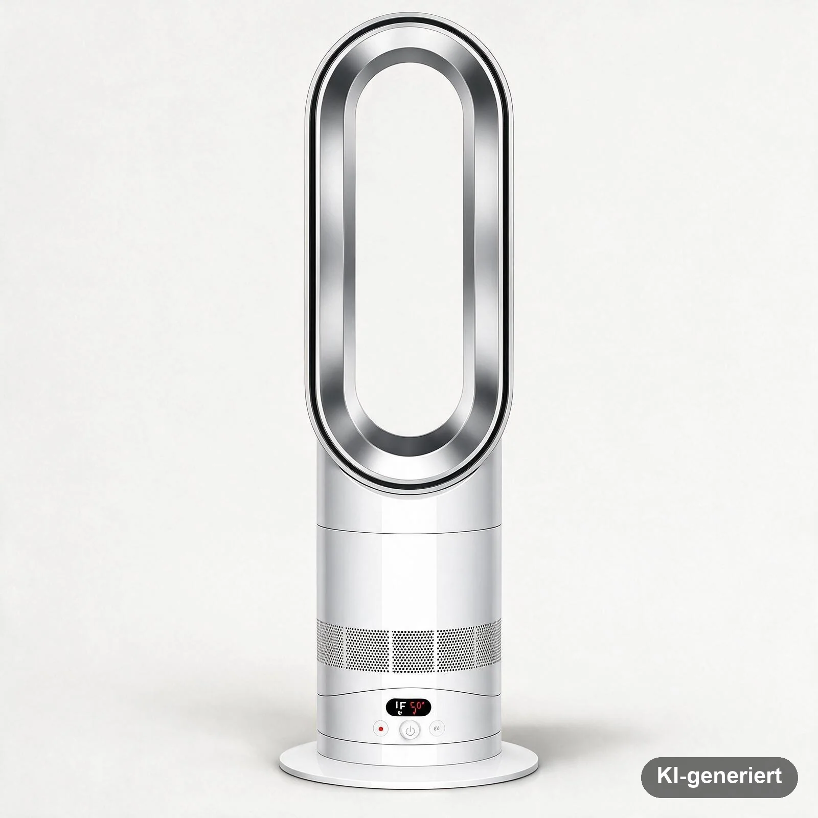 Dyson Hot+Cool HF1 Heizlüfter Keramik Tischgerät Fernbedienung Silber Weiß