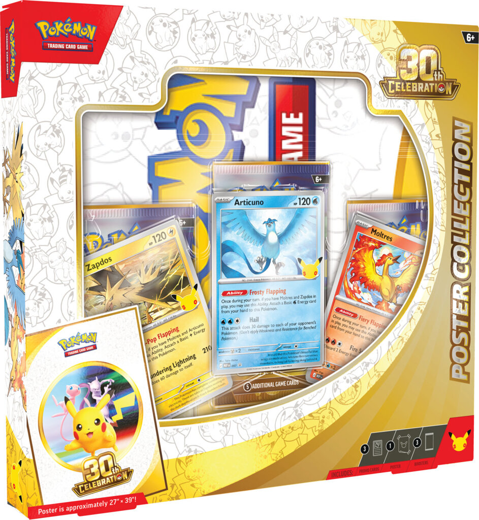 Pokémon-Sammelkartenspiel: 30-jähriges Jubiläum – Poster-Kollektion