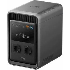 Anker Powerstation SOLIX S2000, App-fähig, 2000 Wh Akkukapazität, 5 Anschlüsse, Ausgangsleistung 1500 W