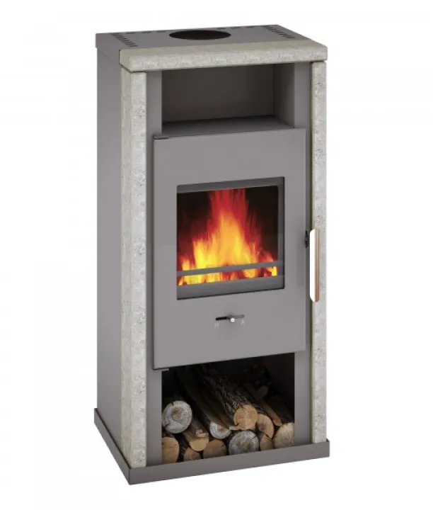 Wamsler Kaminofen Yuna KF 108-40, 6 kW, Naturstein Serpentino