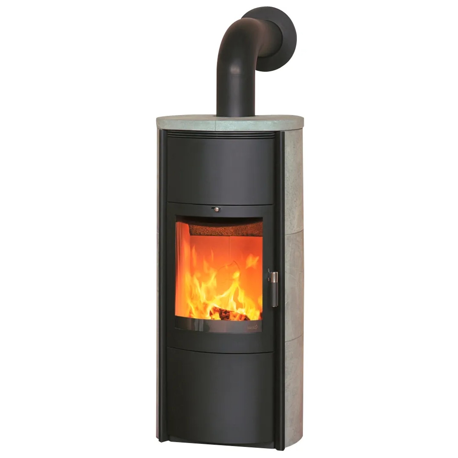 Hark Kaminofen Keno ECOplus Schwarz Naturstein Grau 7kW Automatik