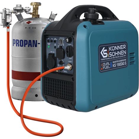 Könner & Söhnen KS 1900iG S, 2.0 kW, LeiseDual-Fuel Inverter Stromerzeuger (Benzin/LPG)