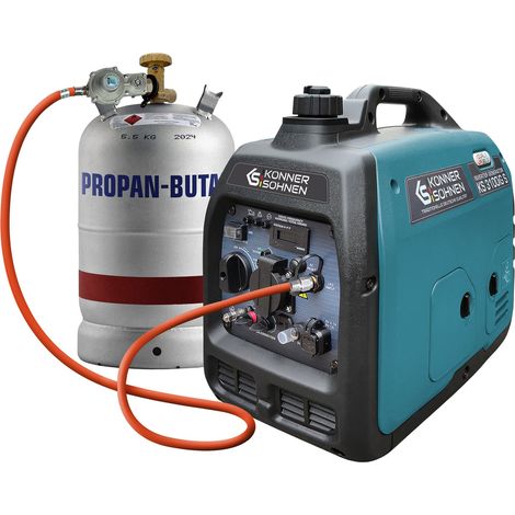 Könner & Söhnen KS 3100iG S, 3,1 kW, Benzin/LPG, schallgedämmt, Dual-Fuel Inverter Stromerzeuger