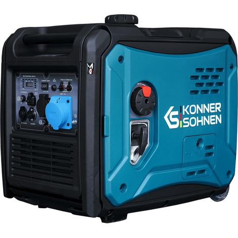 Könner & Söhnen KS 6000iE S, 5,5 kW, Elektrostart, schallgedämmt, Benzin Inverter Stromerzeuger