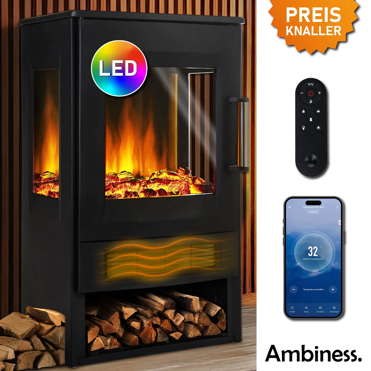 Ambiness Elektrokamin Magnus