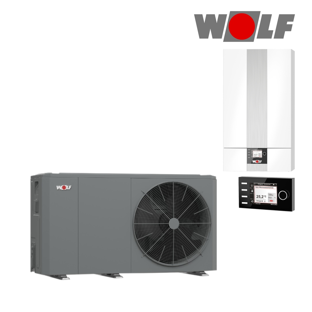 Wolf FHA-06/07 Luft/Wasser Wärmepumpe, Monoblock, BM-2, Schlammabscheider