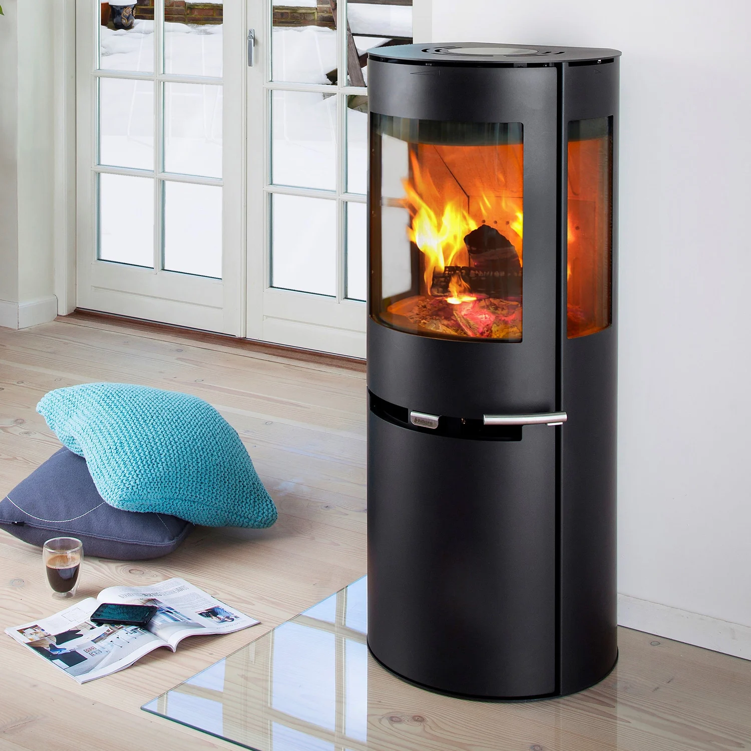Aduro Kaminofen | Aduro 9.5 Stahl | 3 Scheiben | 6 kW