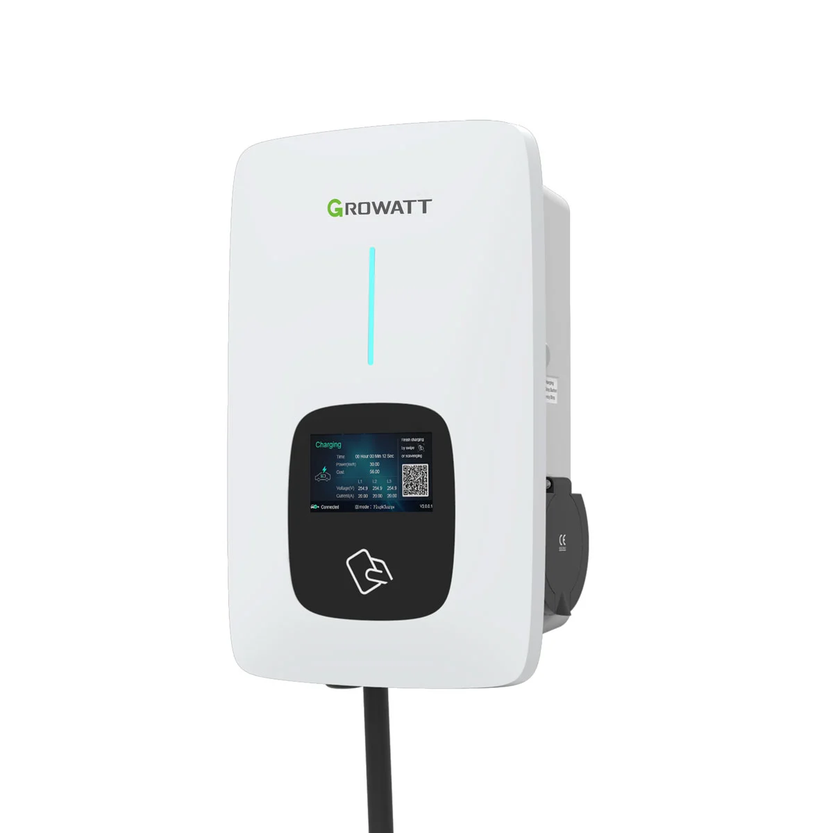 Growatt EV Ladegerät THOR 22AS-P-V1 (WiFi, RFID) LCD-Funktion