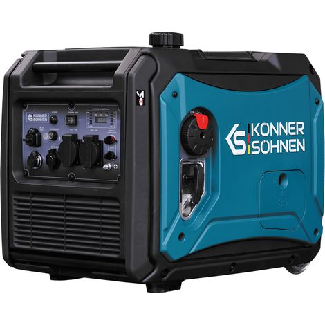 Könner & Söhnen KS 4000iE S, 4,0 kW, Elektrostart, schallgedämmt, Benzin Inverter Stromerzeuger