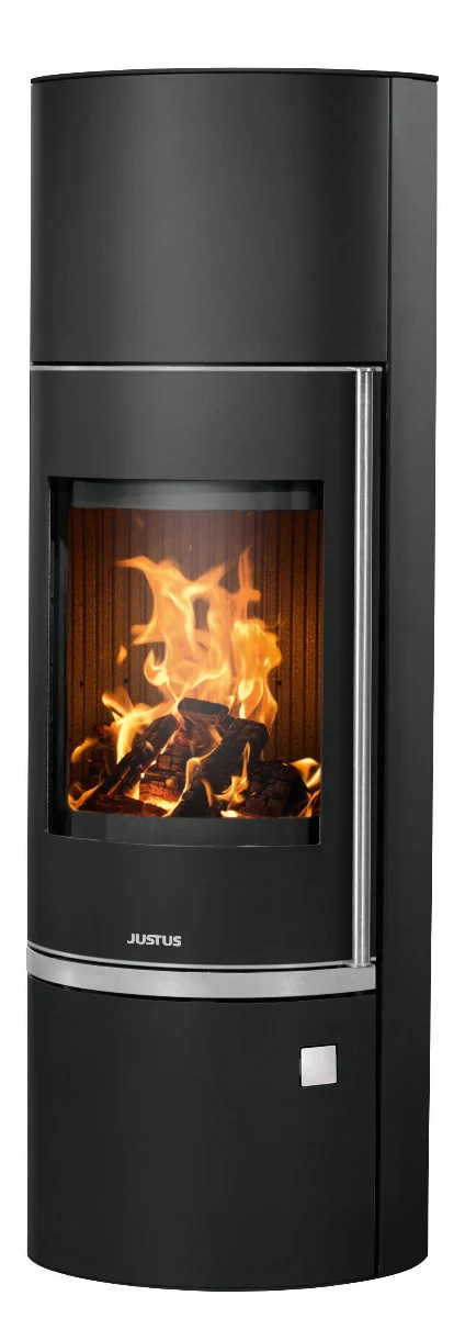 Justus | Kaminofen | Faro W+ 2.0 | 7 kW | Stahl Schwarz