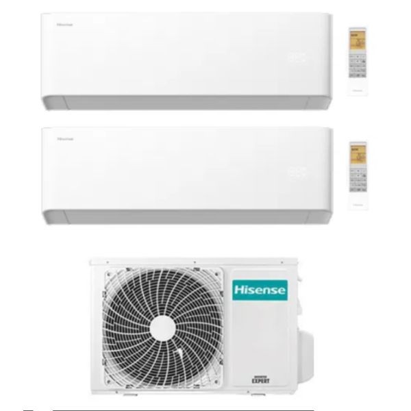 Hisense UNI HB Dual Split Inverter 7000+9000 BTU R-32 Wi-Fi (2AMW35U4RGC)