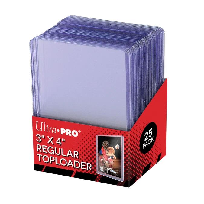 Ultra Pro Toploader Regular Trading Card Schutz 25 Stück transparent