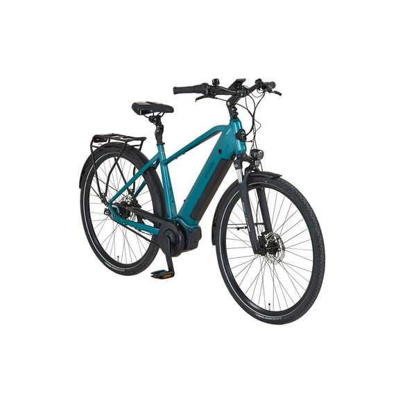 Prophete E-Bike City Herren, »GENIESSER 5.0«, 28 Zoll, 7 Gänge, ocean blue